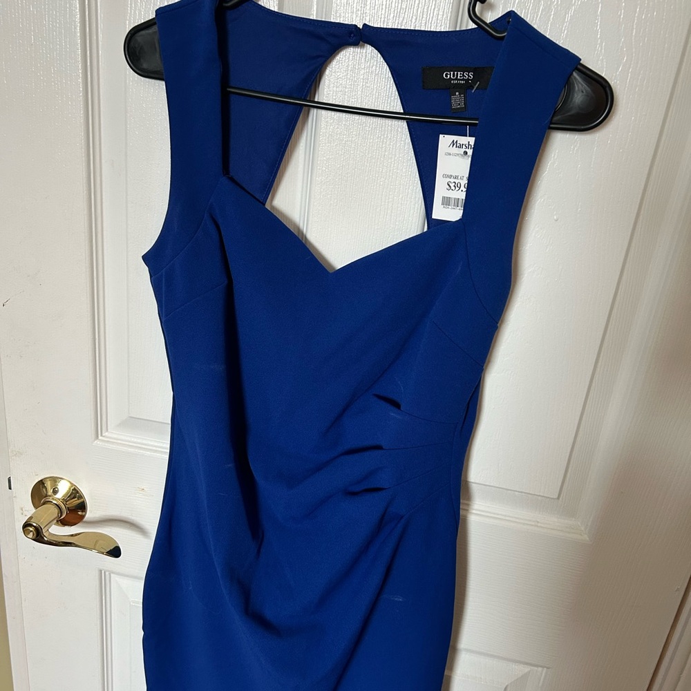 GUESS Royal Blue Backless Dress